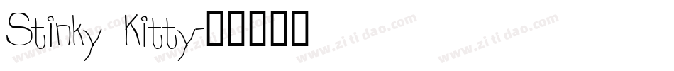 Stinky Kitty字体转换